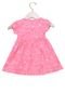 Vestido Curto Baby Milon Galhos Infantil Rosa - Marca Milon