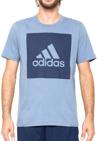 Camiseta adidas Performance Biglogo Azul