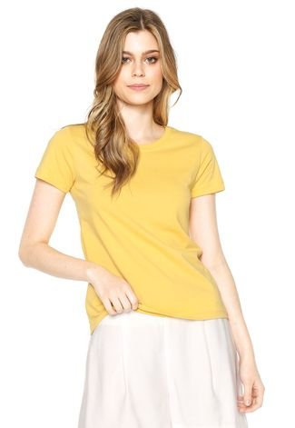 Camiseta Hering Slim Amarela
