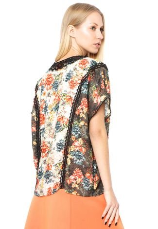 Blusa MOB Flower Delicate Off-white