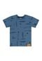 Camiseta Always Ahead Infantil para Menino Quimby Azul Marinho - Marca Quimby