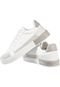 Tenis Casual Feminino Gigil Flat Recortes Sola Detalhe Branco - Marca Gigil