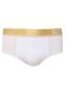 Cueca MASH Slip Logo Branca - Marca MASH