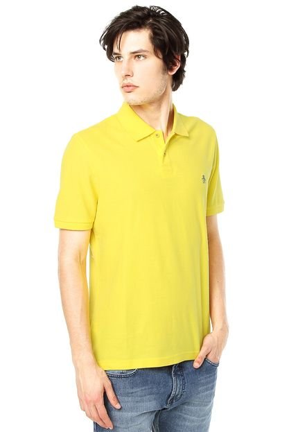 Camisa Polo Penguin Classic Amarela - Marca Penguin