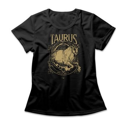 Camiseta Feminina Taurus - Preto - Marca Studio Geek 
