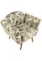 Poltrona Stay Puff Conforto Teresa Floral Cinza - Marca Stay Puff