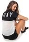 Camiseta Roxy Part Time Preta/Off-white - Marca Roxy
