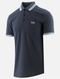 Polo Hugo Boss Paddy Cinza Azulado - Marca Hugo Boss