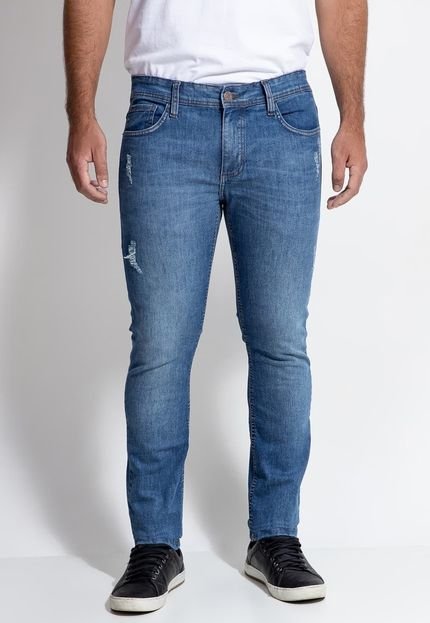 Calça Jeans Straight Puídos Guess - Marca Guess