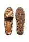 Mocassim Santa Lolla Animal Print Caramelo - Marca Santa Lolla