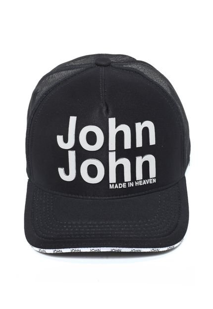 Boné John John Trucker Relevo Preto - Marca John John