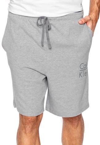 Bermuda Calvin Klein Underwear Logo Cinza