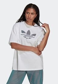 Camiseta Blanco-Gris adidas Originals Trifolio Adicolor