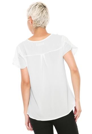 Blusa Infinity Fashion Bordada Off-white