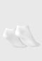 Kit 3pçs Meia adidas Originals Cano Baixo Trefoil Liner Branca - Marca adidas Originals