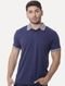 Polo Aramis Masculina Piquet Duplo Gola Jacquard Azul Escuro - Marca Aramis