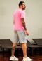 Camiseta Efeito Estonado Hammer Rosa Neon Fluor Premium - Marca Hammer