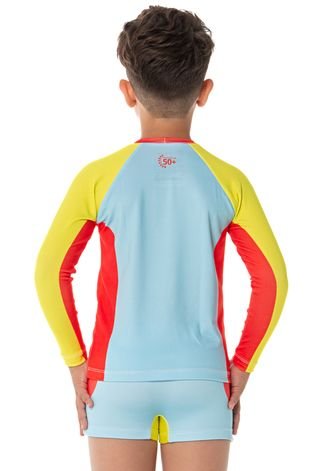 Conjunto Sunga com Camiseta Proteção UV 50 Infantil Praia 06 -8