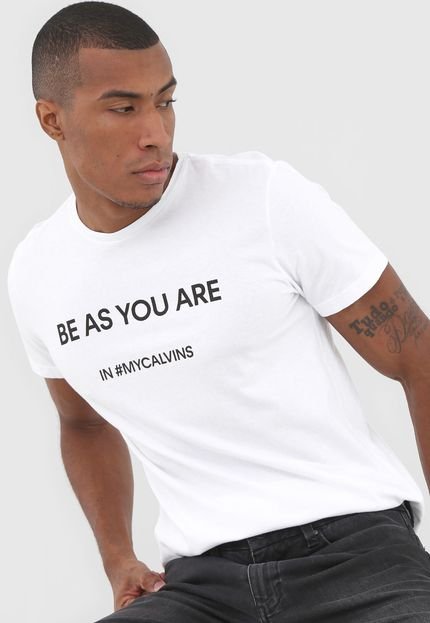 Camiseta Calvin Klein Jeans Be As You Are Branca - Marca Calvin Klein Jeans