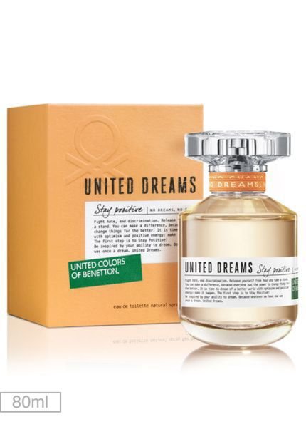 Perfume United Dreams Stay Positive Her 80ml - Marca Benetton Fragrances