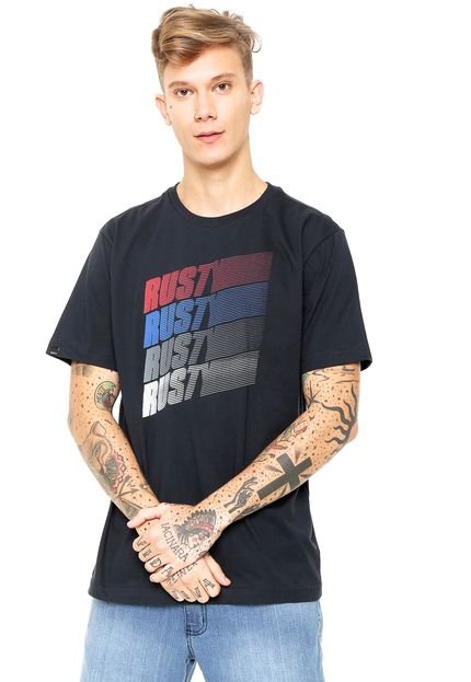 Camiseta Rusty Rush Preta - Marca Rusty