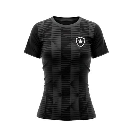 Camiseta Braziline Feminina Stripes Botafogo - Preto - Marca braziline