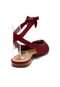 Sapatilha ANACAPRI Slingback Vinho - Marca Anacapri