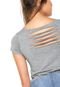 Blusa Poder do Impacto Acinturada Cinza - Marca Poder do Impacto