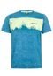 Camiseta Fatal Manchas Azul - Marca Fatal Surf