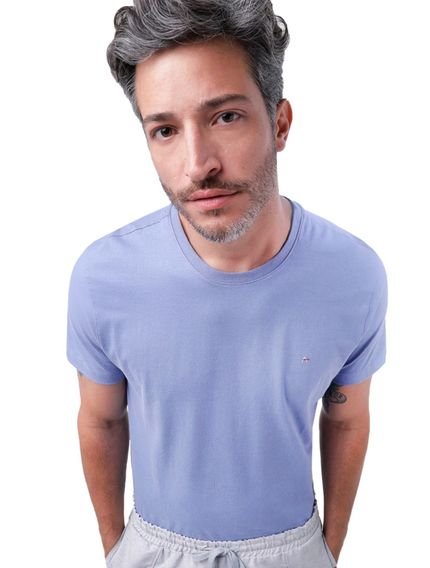 Camiseta Aramis Masculina Basic Lisa Azul Indigo - Marca Aramis