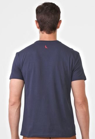 Camiseta Reserva Estampada Azul-Marinho