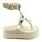 Sandalia Feminina Papete Aberta Confortavel Detalhe Piramides Off White - Marca Lavini Shoes