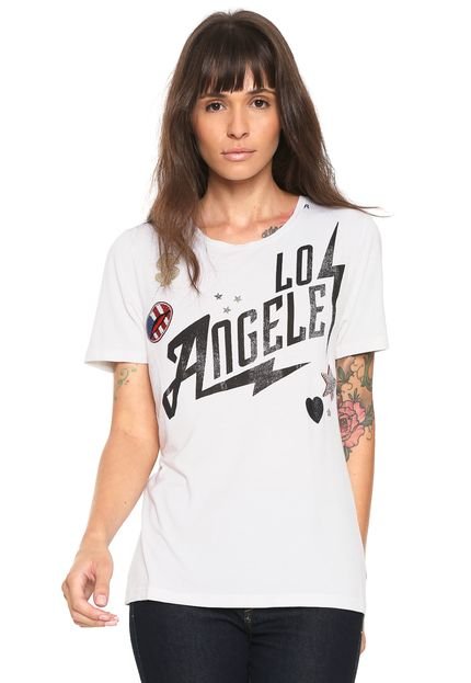 Camiseta Replay Los Angeles Branca - Marca Replay