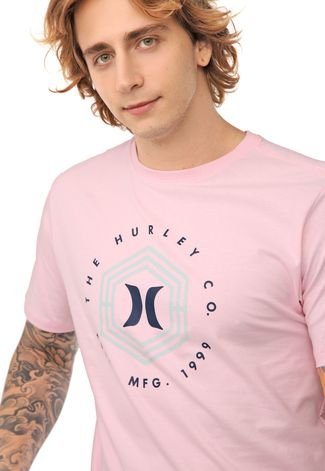 Camiseta Hurley Hexa Icon Rosa