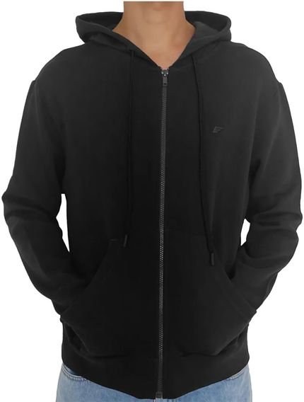 Moletom Ellus Masculino Hoodie Full Zip Logo Preto - Marca Ellus