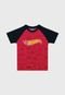 Camiseta Fakini Infantil Hot Wheels Vermelha/Preta - Marca Fakini