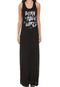 Vestido Colcci Longo Lettering Preto - Marca Colcci