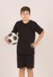 Conjunto Infantil Futebol Dry Fit Camisa e Shorts Juvenil 20-A Lavin basic  preto - Marca Lavin Basic