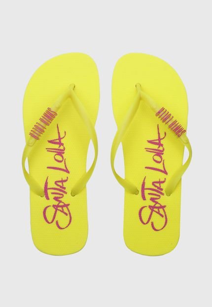 Chinelo Santa Lolla Neon Amarelo - Marca Santa Lolla