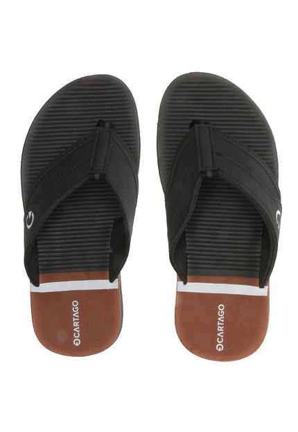 Chinelo Cartago Logo Preto - Marca Cartago