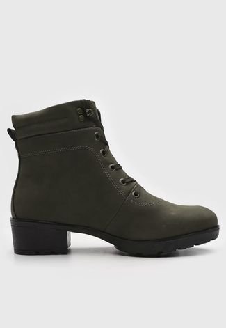 Bota Coturno Mooncity Cano Baixo Verde