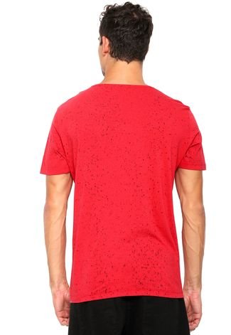 Camiseta Ellus 2ND Floor Paint Splatter Vermelha