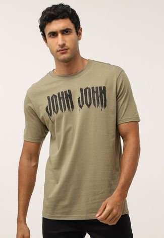 Camiseta John John Logo Verde  Camiseta, John john, Comprar camisetas
