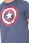 Camiseta Cativa Marvel Capitão América Azul - Marca Cativa Marvel