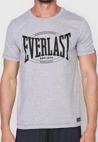Camiseta Everlast Lettering Cinza