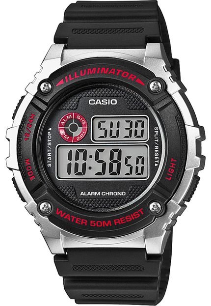 Relógio Casio W-216H-1CVDF Preto - Marca Casio