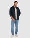 Calça Masculina Slim Com Leves Puídos Em Flex Jeans - Marca Malwee