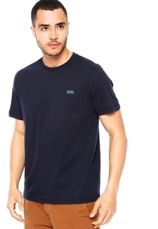 Camiseta Triton Bordado Azul-Marinho