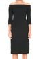 Vestido MNG Barcelona Midi Tricot Greta Preto - Marca MNG Barcelona