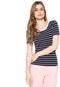 Blusa Hering Listrada Azul-Marinho - Marca Hering